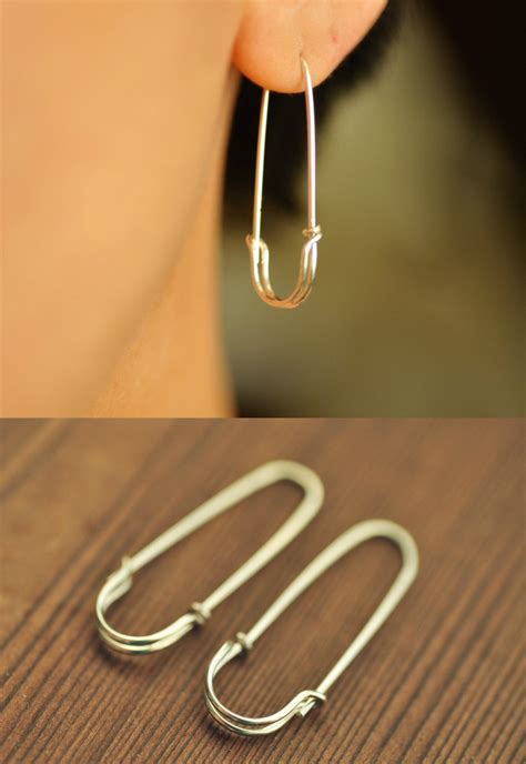 safety pin earrings men